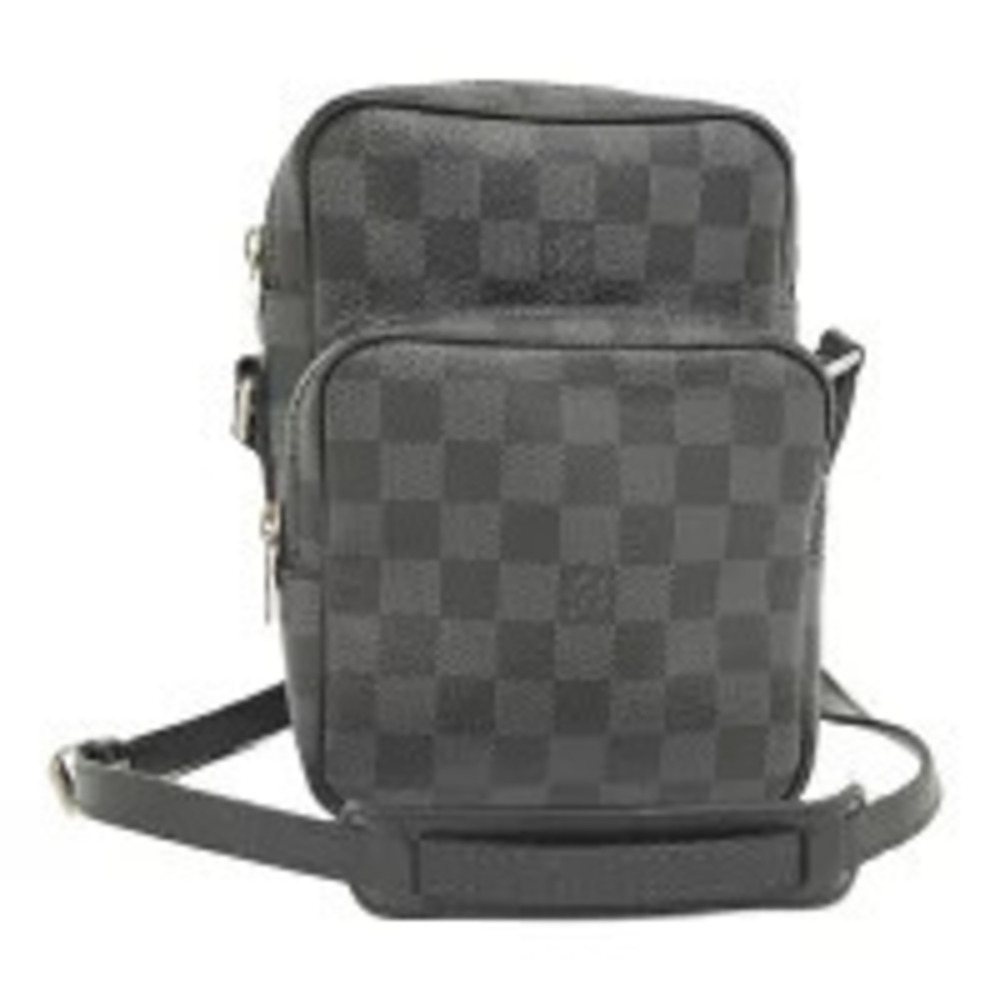 LOUIS VUITTON Rem Shoulder Bag Damier Graphite Black